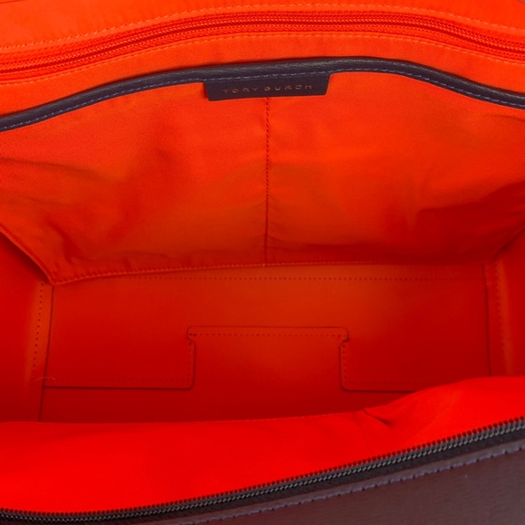 New Tory Burch Parker Navy Leather Tote 37169 - Picture 8 of 8